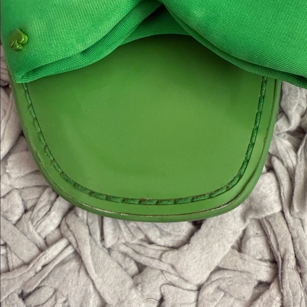 Kate Spade Vibrant Green Bow Sandals - Picture 6 of 7